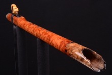 Amboyna Burl Native American Flute, Minor, Low E-4, #G42A